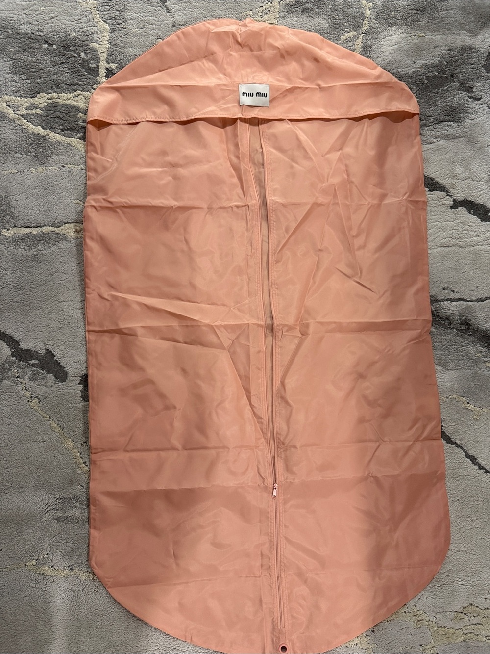 Miu Miu Peach Garment clothing bag